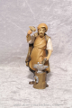 Schmied Raffaello Holzkrippenfigur der Südtiroler Holzschnitzerei Dolfi Handbemalt