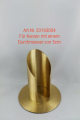 Kerzenständer Messing matt für Kerzen mit einem Durchmesser von 50mm