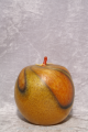 Apfel orange Seyko Kerze handgefertigt